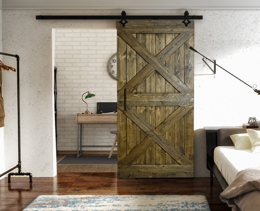 Porte coulissante intérieur en bois - Sur mesure
